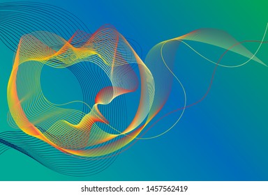 abstract lines modern different color gradient style on background for decoration presentation, brochure, catalog, poster, book, magazine etc
