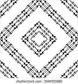 Abstract Lines Motifs Pattern. Ornamental Decoration for Interior, Exterior, Carpet, Textile, Garment, Cloth, Silk, Tile, Plastic, Paper, Wrapping, Wallpaper, Pillow, Sofa, Background, Ect. Vector 