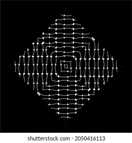 Abstract Lines Motifs Pattern. Ornamental Decoration for Interior, Exterior, Carpet, Textile, Garment, Cloth, Silk, Tile, Plastic, Paper, Wrapping, Wallpaper, Pillow, Sofa, Background, Ect. Vector 