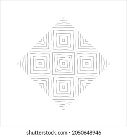 Patrón de motivos de líneas abstractas. Decoración Ornamental para interiores, exteriores, alfombras, textiles, prendas de vestir, tela, seda, mosaico, plástico, papel, envuelto, tapicería, almohada, sofás, fondo, etc. Vector