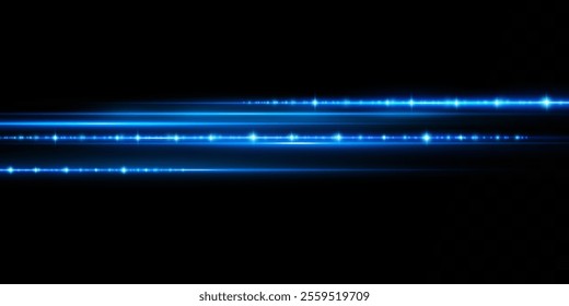 Abstract lines. Neon lines of speed and fast wind. effect of moving at the speed of light. Blue glow effect. Magic shiny line. Neon. Background.