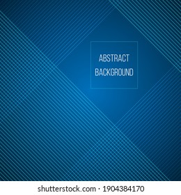 Abstract lines on blue background. Vector illustration