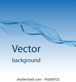 abstract lines on a blue background