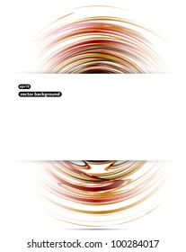 Abstract lines on card vector background