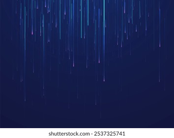 Abstract lines on dark background. Magic light effects. Graphic concept for your design.