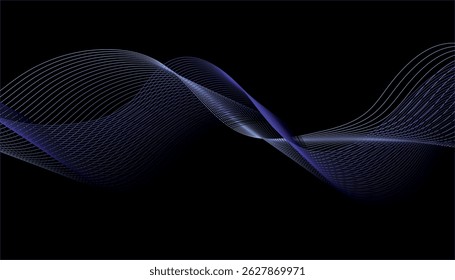 Abstract lines on a dark background.