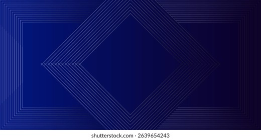 Abstract lines on dark background. Geometric line art design. Modern luxury template. Suitable for presentation, banner, cover, web, flyer, poster, brochure. Vector illustration