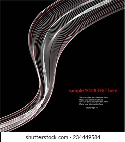 Abstract lines on gray background