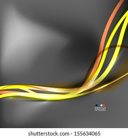 Abstract lines on grey business background