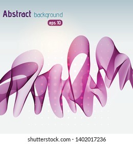Abstract lines on light background. Vector illustration. Technology background with purple stripes.