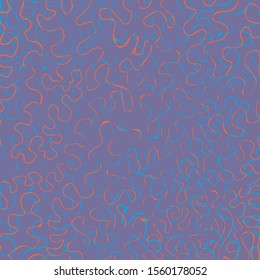 Abstract lines on violet background. Neon colours