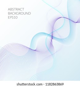 Abstract lines on a white background. Line art.