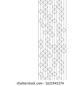Abstract Lines on White Background
