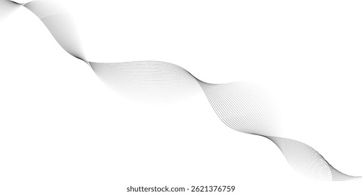 Abstract lines on a white background with a dynamic wave Background lines wave abstract stripe design. White background, mesh abstract, vector blurred soft blend color background .	
