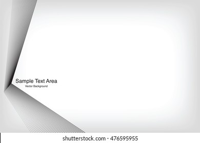Abstract Lines, On White Background With Sample Text Area