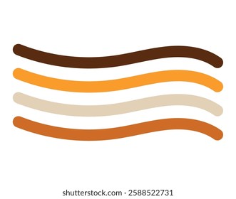 Abstract lines parallel wavy minimalist pattern design