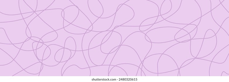 Abstract lines in pastel banner background.