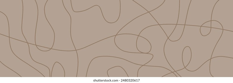 Abstract lines in pastel banner background.