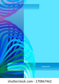   abstract lines path Blue background 