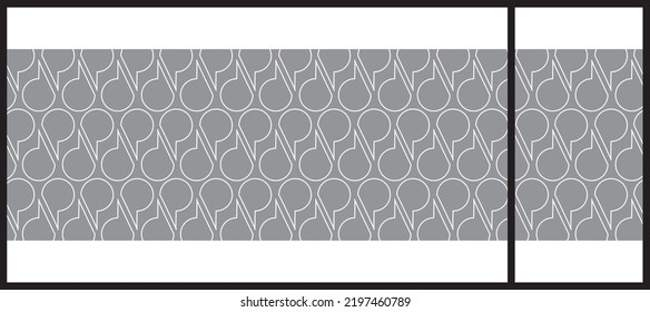 Abstract Lines Pattern For Glass Graphic Design. Artistic Glass Design For Commercial Space. Decorative Frosted Window Film.