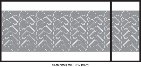 Abstract Lines Pattern For Glass Graphic Design. Artistic Glass Design For Commercial Space. Decorative Frosted Window Film.