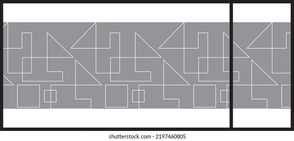 Abstract Lines Pattern For Glass Graphic Design. Artistic Glass Design For Commercial Space. Decorative Frosted Window Film.