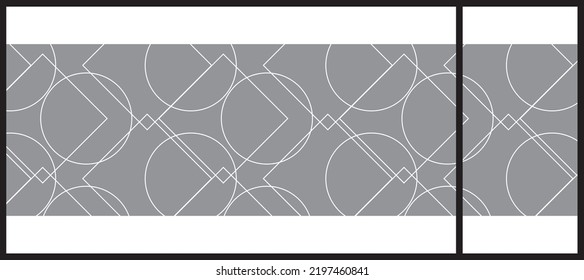 Abstract Lines Pattern For Glass Graphic Design. Artistic Glass Design For Commercial Space. Decorative Frosted Window Film.