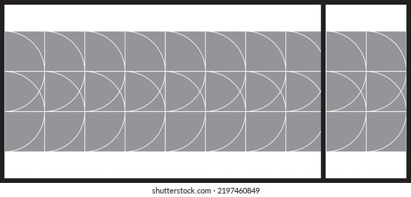 Abstract Lines Pattern For Glass Graphic Design. Artistic Glass Design For Commercial Space. Decorative Frosted Window Film.