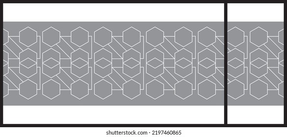 Abstract Lines Pattern For Glass Graphic Design. Artistic Glass Design For Commercial Space. Decorative Frosted Window Film.