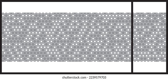 Abstract lines pattern for glass graphic design. Artistic glass design for Commercial space. Decorative frosted window film.