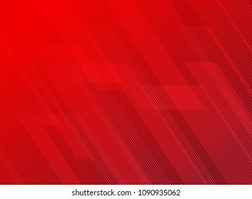 Abstract lines pattern technology on red gradients background. Vector illustration