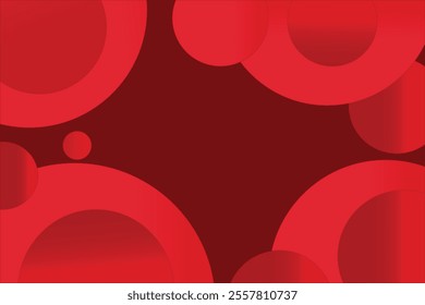 Abstract lines pattern technology on red gradients background
