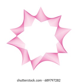 Abstract lines pink wave banner texture background.