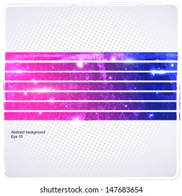 Abstract lines with polka dot background 