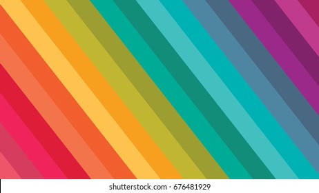 Abstract lines rainbow