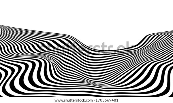 Abstract Lines Retro Background Black White Stock Vector (royalty Free 