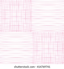 Abstract lines retro fabric textile textured seamless pattern background vector illustration