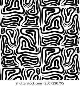 Abstract lines seamless pattern on white Background for wallpaper, wrapping paper, textile and printing
