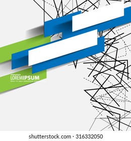 Abstract Lines and Shapes Background