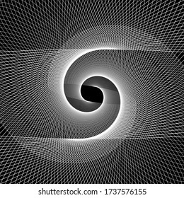 Abstract lines spiral paint background. Vector illustration
