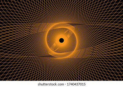 Abstract lines spiral paint background. Vector illustration