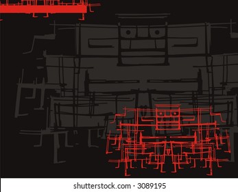 Abstract lines sumo background.  Vector illustration