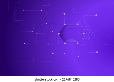 Abstract lines and technology connection points, digital concept.