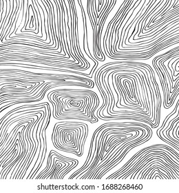 Abstract lines template. Black and white coloring book. A simple curved line. Modern and stylish. Design for Wallpaper, fabric, textiles, websites, stores, labels.