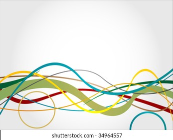 Abstract lines vector