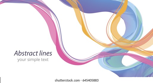 Abstract lines, vector background
