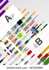 Abstract lines vector geometrical modern background