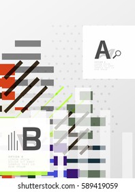 Abstract lines vector geometrical modern background