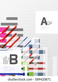Abstract lines vector geometrical modern background