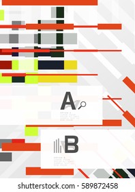 Abstract lines vector geometrical modern background
